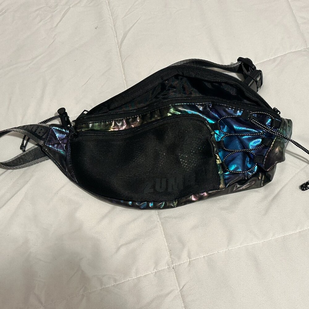 Zumba Wear Iridescent Futuristic Fanny Pack/Waist Bag/Belt Bag